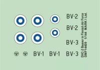 4+ Publications F14409 Decals DHC-2 Beaver in Finnish AF 1/144
