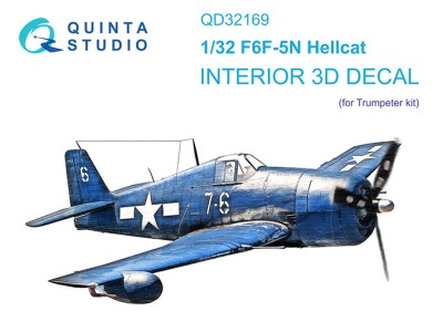 Quinta Studio QD32169 F6F-5N Hellcat (Trumpeter) 1/32