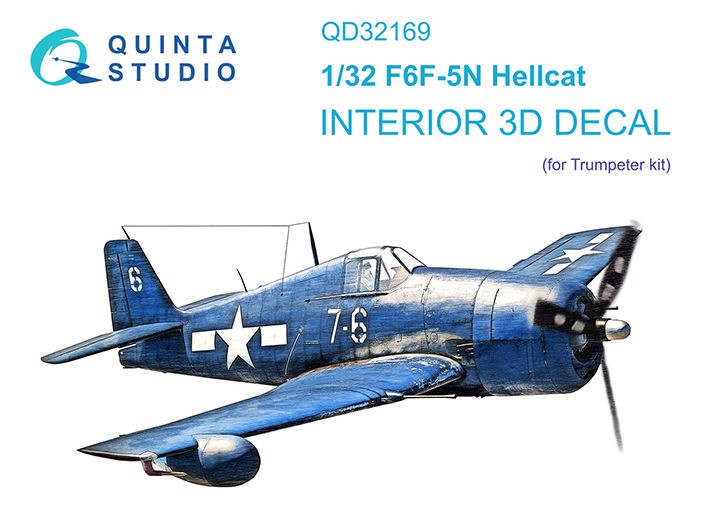 Quinta Studio QD32169 F6F-5N Hellcat (Trumpeter) 1/32