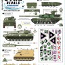 Star Decals 35-C1449 War in Ukraine # 28 Ukrainian Tanks inside Russia 2024-25 T-90M, 2S1 122mm SPG, M577 Command Post 1/35