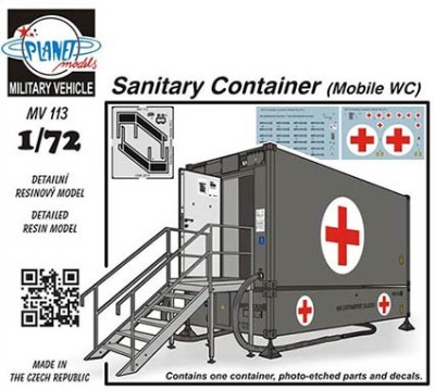 Planet Models MV72113 Sanitary Container (Mobile WC) 1/72