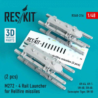 Reskit 48316 M272 - 4 Rail Launcher for Hellfire missiles 1/48