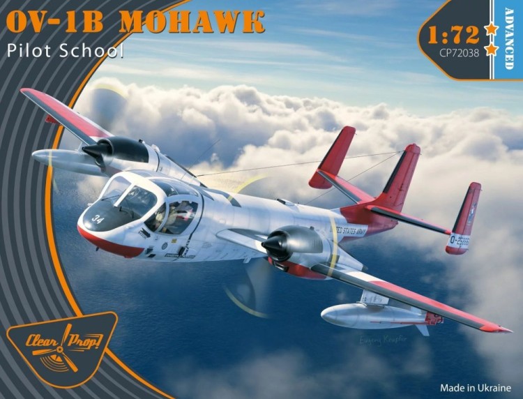 Clear Prop CP72038 OV-1B Mohawk Pilot School, Advanced (4x camo) 1/72