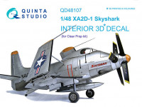 Quinta studio QD48107 XA2D-1 (для модели Clear Prop) 3D Декаль интерьера кабины 1/48
