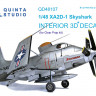 Quinta studio QD48107 XA2D-1 (для модели Clear Prop) 3D Декаль интерьера кабины 1/48