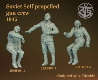 Bleskin miniatures AB35001 Экипаж САУ Красной Армии (3 фигуры) 1/35