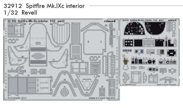 Eduard 32912 Spitfire Mk.IXc interior 1/32 1/32