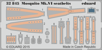 Eduard 32845 Mosquito Mk.VI seatbelts 1/32