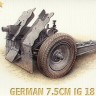 HAT 8163 German (WWII) 75mm IG18 infantry gun WWII 1/72