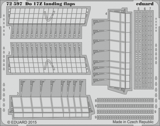 Eduard 72597 Do 17Z landing flaps 1/72