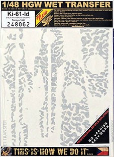 HGW 248062 Camouflage Ki-61-Id 2nd Lt. S.Takashima (TAM) 1/48