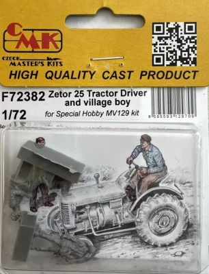 CMK F72382 Zetor 25 Tractor Driver &amp; village boy (2 fig) 1/72