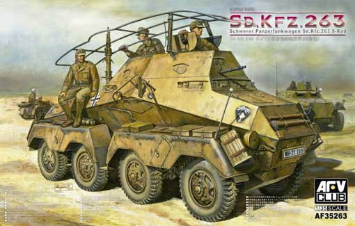 AFV club 35263 Тяжелый бронеавтомобиль радиосвязи Sd.Kfz.263 1/35