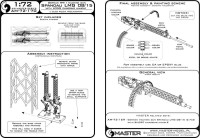 Master (Pl) 72170 Spandau LMG 08/15 w/ LONG charg.handle (2x) 1/72