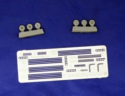 Sbs Model 72048 DH-82 Tiger Moth - Rigging wire &amp; wheel set 1/72