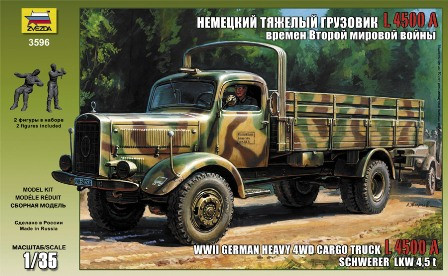 Звезда 3596 Немецкий Грузовик Mercedes L4500A 1/35