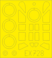 Eduard EX728 Mask 1/48 P-43 (DORA W.)
