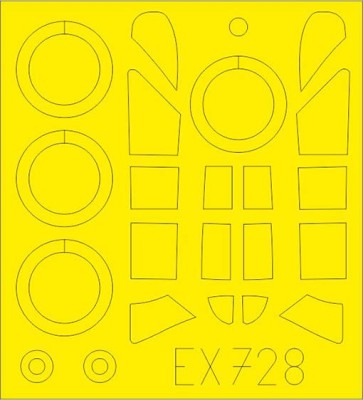 Eduard EX728 Mask 1/48 P-43 (DORA W.)