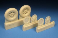 Barracuda Studios BCR32244 Grumman F8F-1 Bearcat early wheels	 (designed to be used with Trumpeter kits 1/32