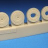Barracuda Studios BCR48389 Messerschmitt Bf-109G-5 the to Bf-109G-14 ribbed main tyres and separate plain hubs 1/48