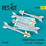 Reskit RS32-0085 Rafael Python 5 missile (4 pcs) (F-16I, F-16D, F-15I Mirage F.1) Academy, revell, Tamiya 1/32