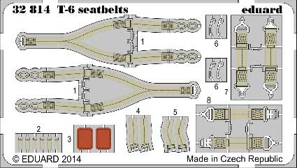 Eduard 32814 T-6 seatbelts
