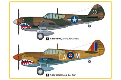 Hobby boss 85801 Самолет P-40E Kitty Hawk Fighter (Hobby Boss) 1/48