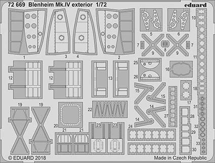 Eduard 72669 Blenheim Mk.IV exterior 1/72