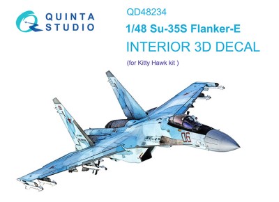 Quinta Studio QD48234 Su-35S (KittyHawk) 1/48