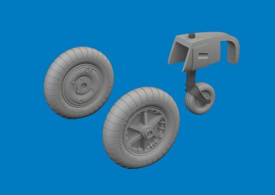Eduard 632202 BRASSIN Bf 109E wheels (EDU) 1/32
