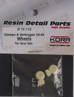 Kora Model D72112 Wheels for Stampe&Vertongen S.V.4B (AZUR) 1/72