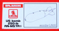 Brengun BRL32035 US bomb 250-lb AN-M57A1 (4 pcs.) 1/32