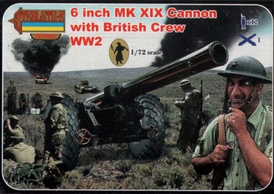 Strelets STRA004 6 Inch Mk.XIX Cannon with British Crew (WWII) Strelets STRArms sets 1/72