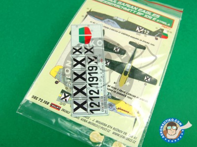 Kora Model DEC72108 Bf 109E Strela (Bulgarian Service I.) декали декали 1/72