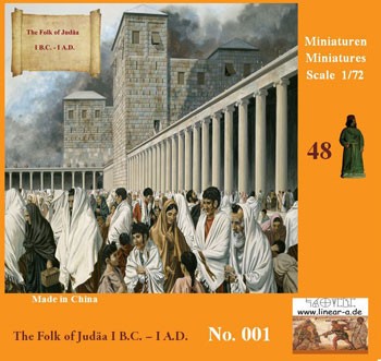 Linear-A LA001 The Folk Of Judea 1 B.C. - A.D. Jewish Civilians 48 Figures In 12 Poses + 1 Donkey 1/72