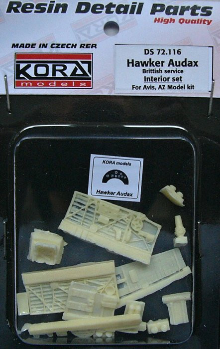 Kora Model DS72116 Hawker Audax British - Interior set (AZ/AVIS) 1/72
