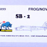 Rob Taurus 72099 Vacu Canopy Tupolev SB-2 (FROG/NOVO) 1/72