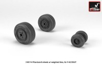 Armory ARAW48324 McDonnell F-4 Phantom II wheels with weighted tires/tyres, mid production 1/48