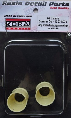 Kora Model DS72216 Do-17 Z-1/Z-2 early engine cowlings (AIRF) 1/72