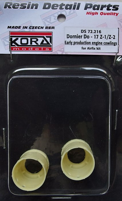 Kora Model DS72216 Do-17 Z-1/Z-2 early engine cowlings (AIRF) 1/72