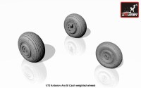 Armory ARAW72044 Antonov An-28 Cash wheels with weighted tires/tyres 1/72