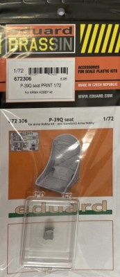 Eduard 672306 BRASSIN P-39Q seat PRINT (ARMA H.) 1/72