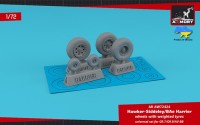 Armory ARAW72424 BAe Harrier GR.7/GR.9/McDonnell-Douglas AV-8B Harrier wheels with weighted tyres 1/72