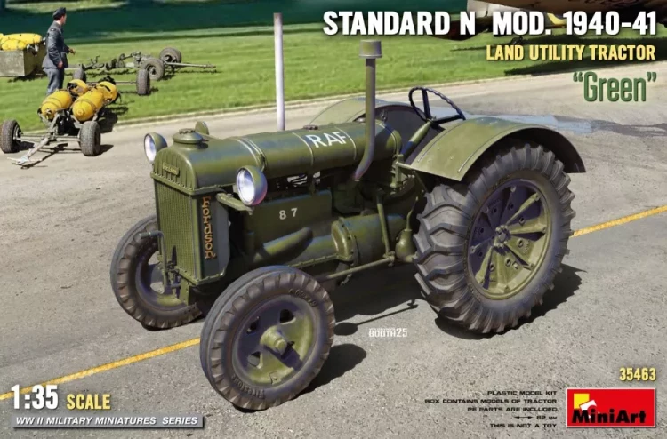 Miniart 35463 Land Utility Tractor Stnd N Green Mod.1940-41 1/35