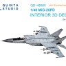 Quinta Studio QD+48560 МиГ-25ПД (ICM) (с 3D-печатными деталями) 1/48