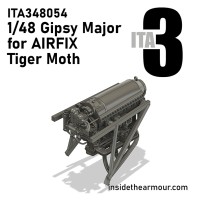 Inside the Armour ITA348054 Gipsy Major Engine for the Airfix de Havilland Tiger Moth 1/48