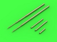 Master AM-48-091 MiG-17PF (Fresco D) - 23mm gun barrels set &amp; Pitot Tubes