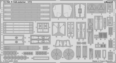 Eduard 72702 SET F-14A exterior (ACAD) 1/72