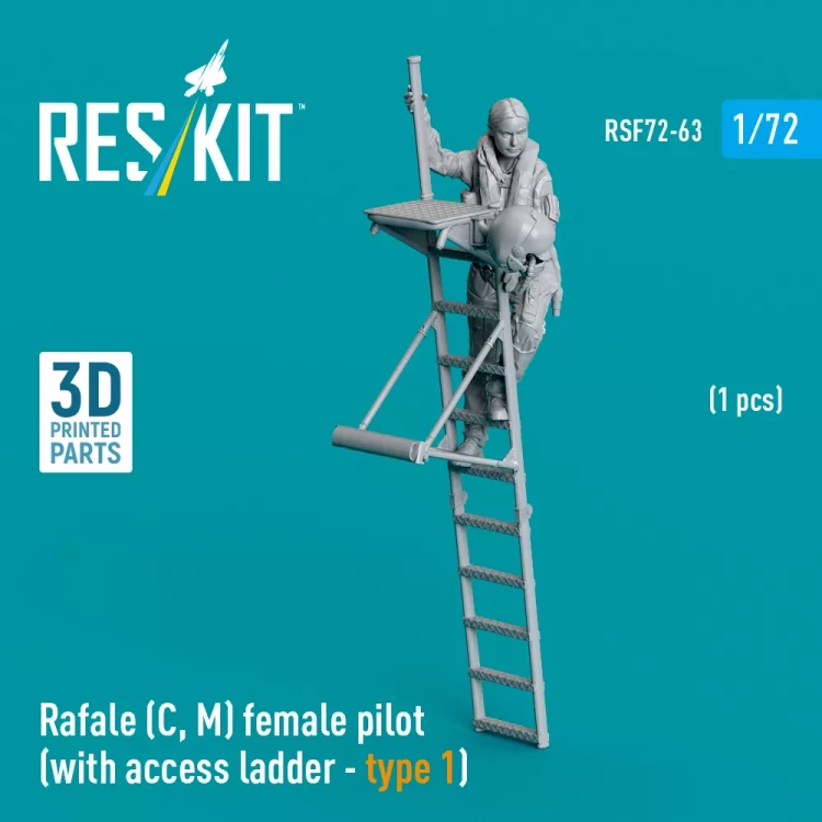 Reskit F72063 Rafale (C, M) female pilot (w/ access ladder) 1/72