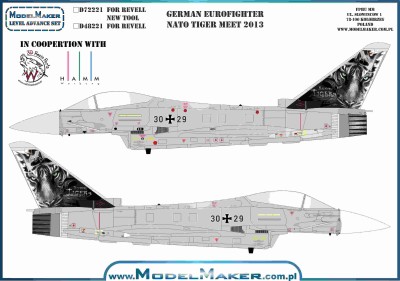 Model Maker Decals D48221 German Eurofighter NATO Tiger Meet 2013 1/48